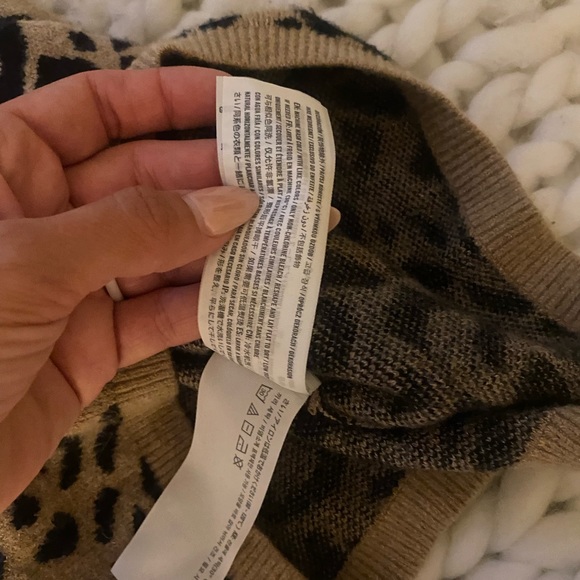 Abercrombie Brown Leopard Animal Print Knit Ribbed Tank Too small - Picture 6 of 6